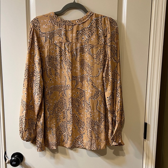 Democracy Animal Print Blouse - Brown 1x A playful piece - Picture 7 of 7